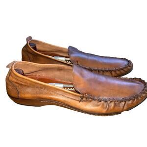 To Boot New York Shoes Mens Size 13 Brown Leather Driving Loafer Slip On